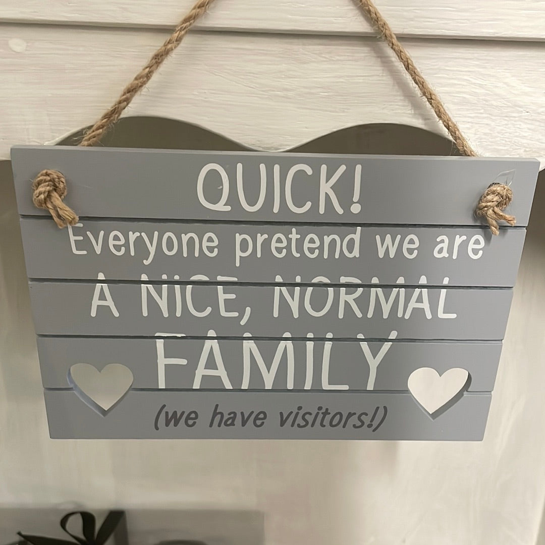 Family funny sign