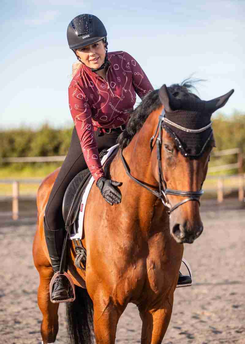 Luxe equine long sleeve base layer