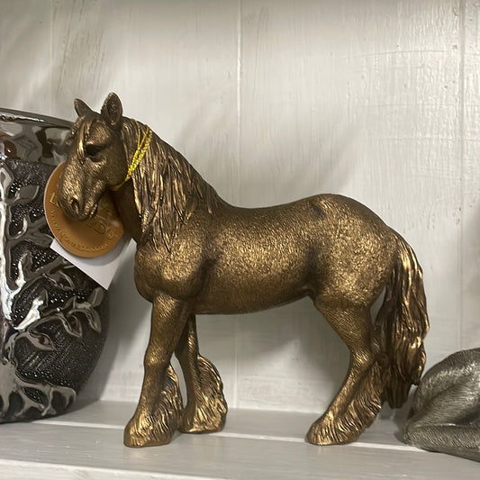 Brass effect horse