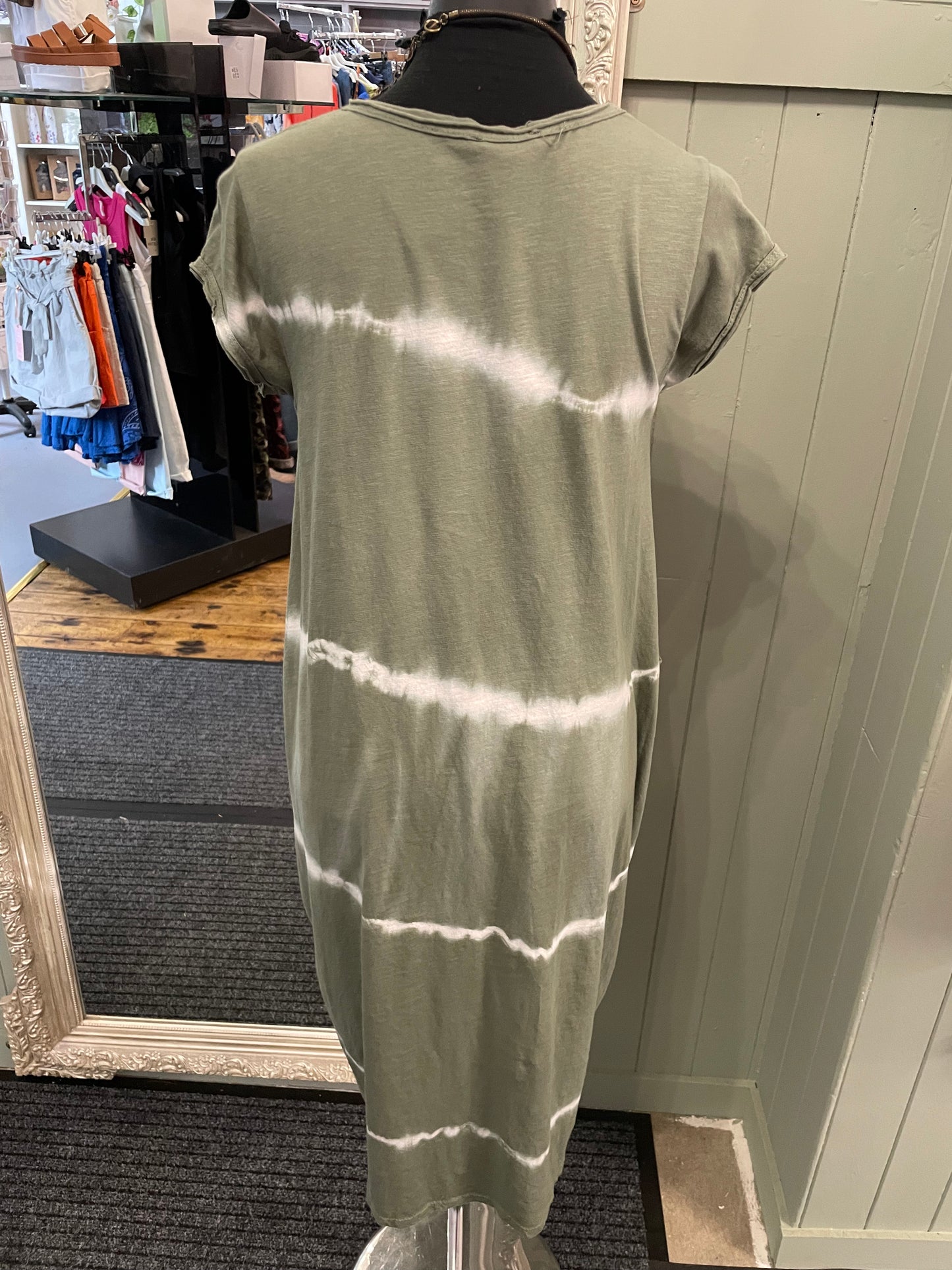 Tie die T-shirt dress